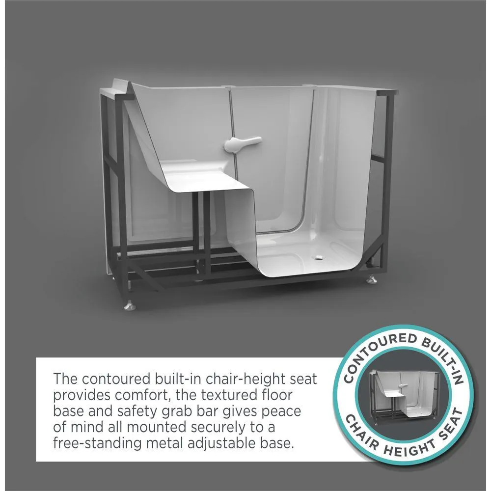 Gelcoat Premium Series 52 in. x 30 in. Right Hand Walk-In Whirlpool Bathtub in White, photo 14 of 17