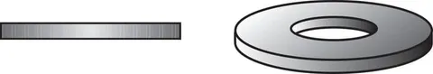 Zinc-Plated Steel .190 in. SAE Flat Washer, #10, 100-Pack