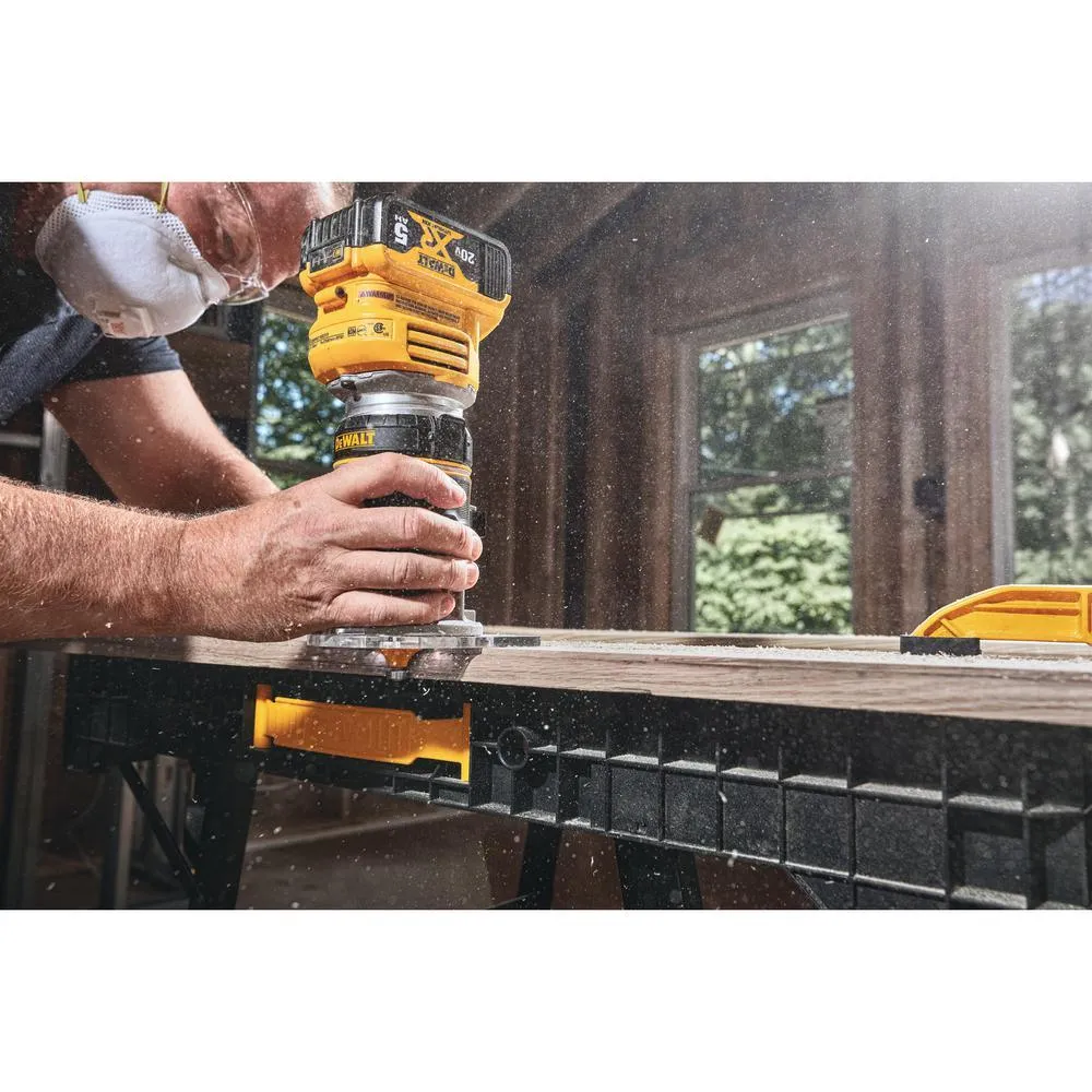 DEWALT 20-Volt MAX Lithium-Ion Cordless Brushless Router (Tool-Only) with 20-Volt MAX 3.0Ah Battery and Charger, photo 3 of 12
