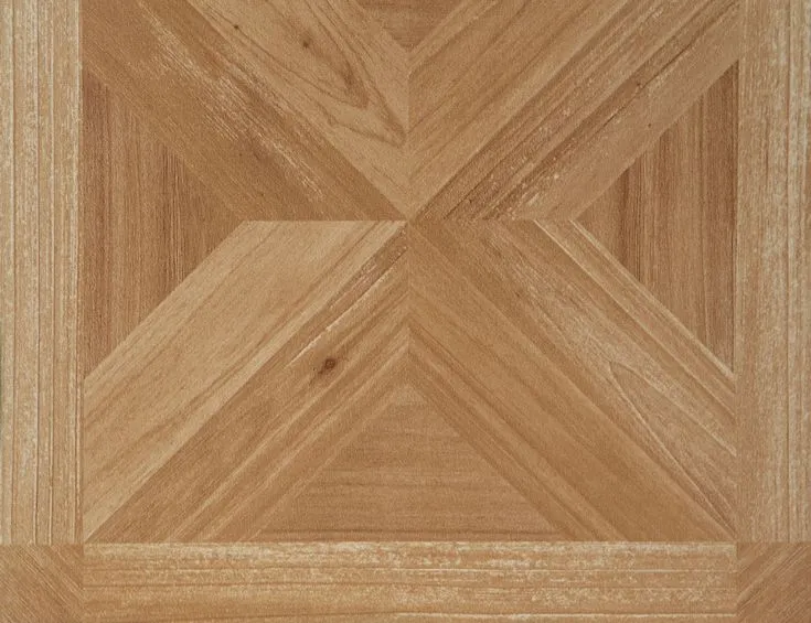 Style Selections Maple Parquet 3-mil x 12-in W x 12-in L Water Resistant Peel and Stick Luxury Vinyl Tile Flooring, photo 5 of 8