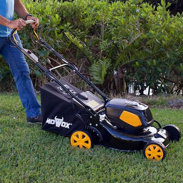 MOWOX 17 in. 40-Volt Battery Power RWD 3-in-1 Self Propelled Walk Behind Mower with High Wheel 4 Amp Battery Charger, photo 7 of 8