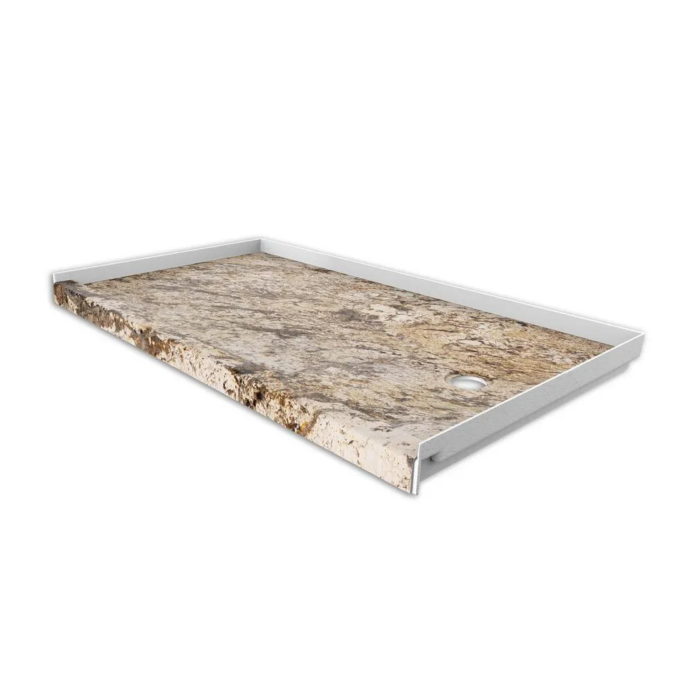30 in. x 60 in. Single Threshold Shower Base with Right Hand Drain in Calacatta White, photo 19 of 20