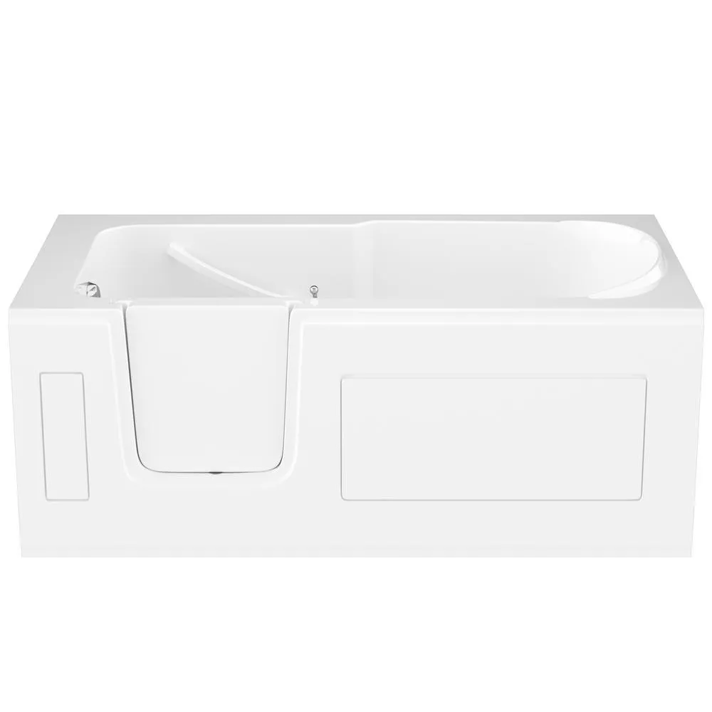 Universal Tubs HD Series 60 in. Left-Drain Step-In Walk-In Soaking Bathtub with Low Entry Threshold, White, photo 11 of 16