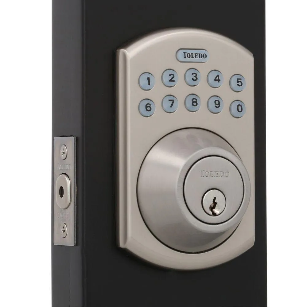 Electronic Stainless Steel Deadbolt with Remote Control, photo 2 of 8