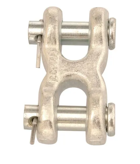 Zinc-Plated Forged Steel Double Clevis, 5400 lb, 2-27/32 in. Length