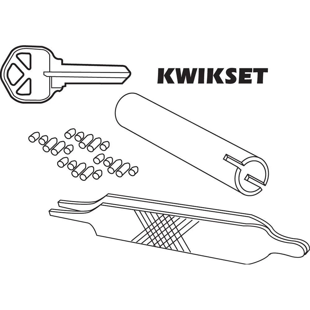 Kwikset Steel 5-Pin Door Lock Set Re-Keying Kit, photo 2 of 2