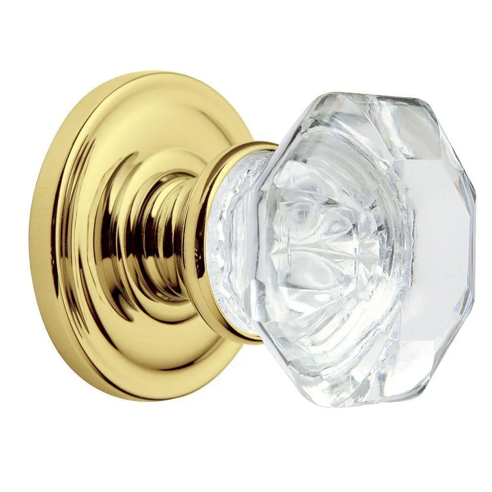 Filmore Satin Nickel Bed/Bath Crystal Door Knob, photo 7 of 8