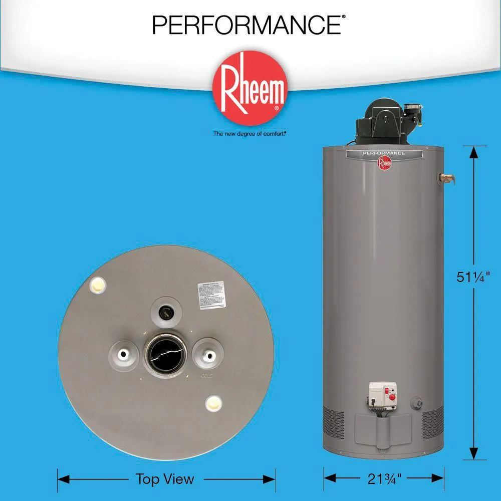 Performance 40 Gal. Short 6 Year 36,000 BTU Natural Gas Power Vent Tank Water Heater, photo 2 of 7