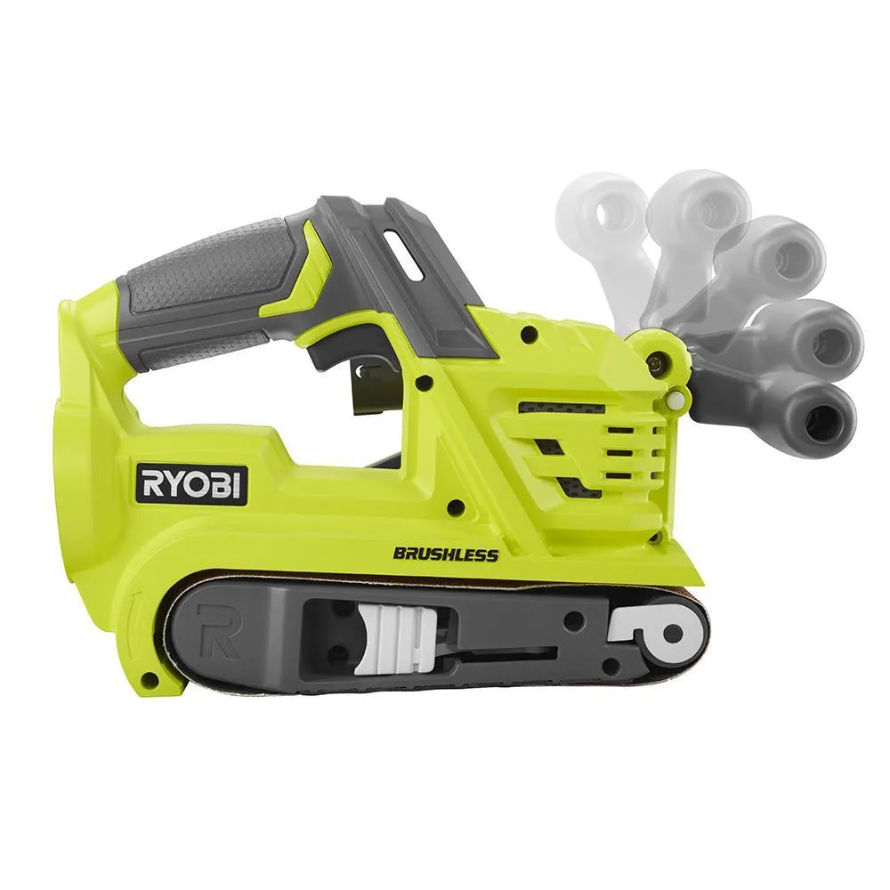 RYOBI 18-Volt ONE+ Cordless Brushless 3 in. x 18 in. Belt Sander with 4.0 Ah Lithium-Ion Battery, photo 5 of 13