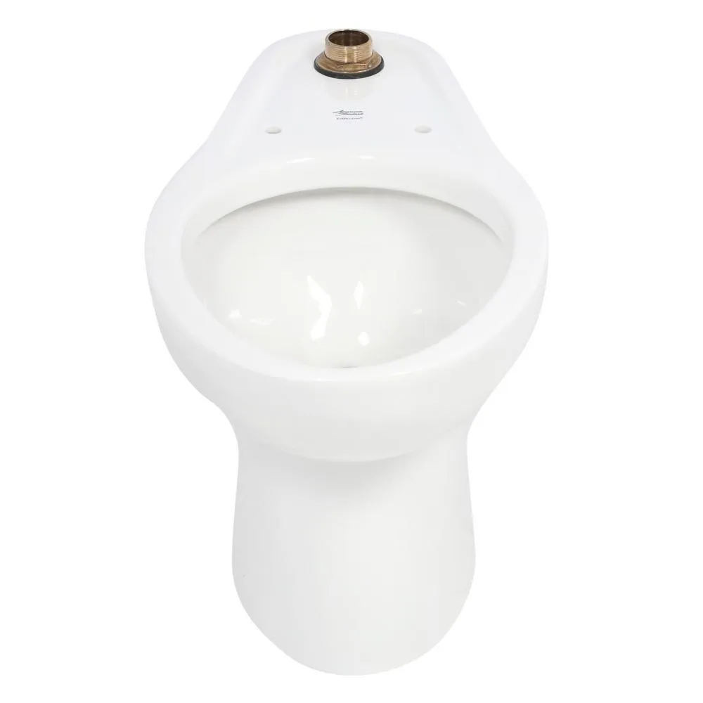 Madera 1.1-1.6 GPF Universal Flushometer Elongated Toilet Bowl Only with EverClean in White, photo 2 of 5