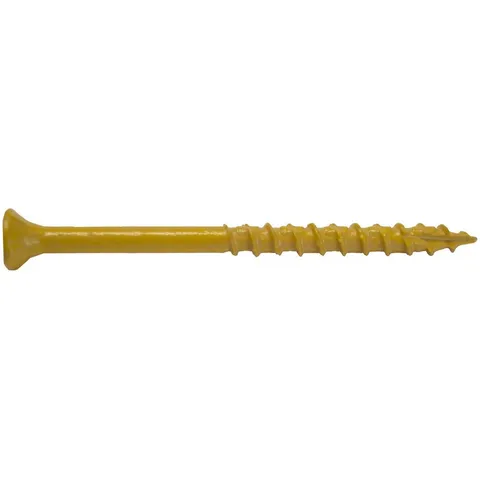 #10 x 3-1/2 in. Star Flat-Head Wood Deck Screws (5 lbs./Pack)