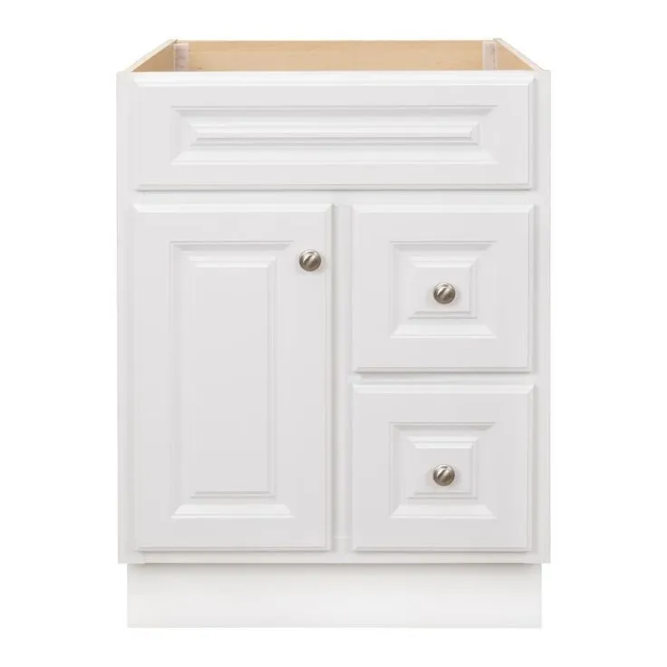 Hampton Bay Hampton 30 in. W x 21 in. D x 33.5 in. H Bathroom Vanity Cabinet Only in White, photo 14 of 15