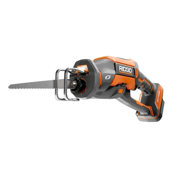 RIDGID 18-Volt OCTANE Cordless Brushless One-Handed Reciprocating Saw Kit with (1) OCTANE Bluetooth 3.0 Ah Battery and Charger, photo 4 of 11