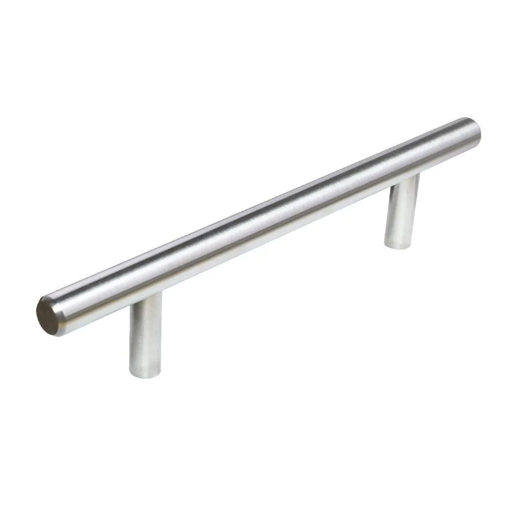 South Main Hardware 3.5 in. (89 mm) Center-to-Center Stainless Steel Slim-Style Modern Euro Bar Cabinet Pull (25-Pack), photo 5 of 12