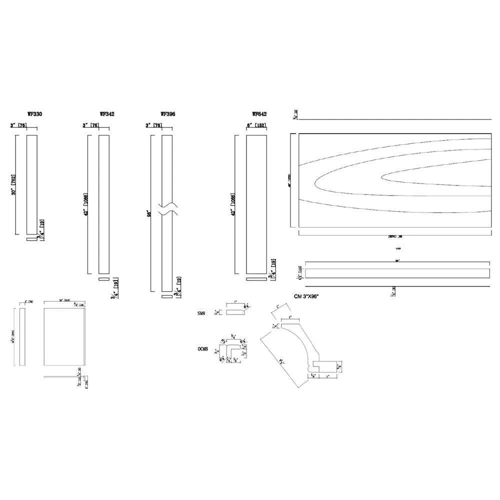 Brookings 42 in. x 6 in. Cabinet Filler Strip in White, photo 4 of 10