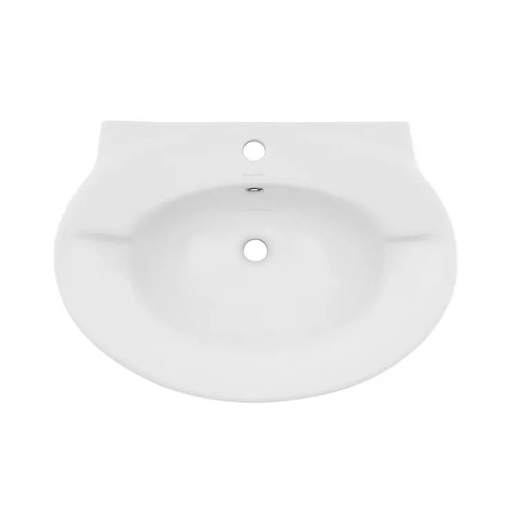 Swiss Madison Plaisir Pedestal Sink in Glossy White, photo 7 of 7