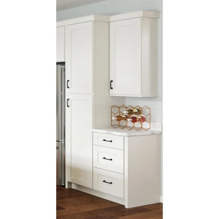 allen + roth Aveley 21-in W x 34.5-in H x 24-in D Linen Maple Drawer Base Semi-Custom Cabinet, photo 5 of 5