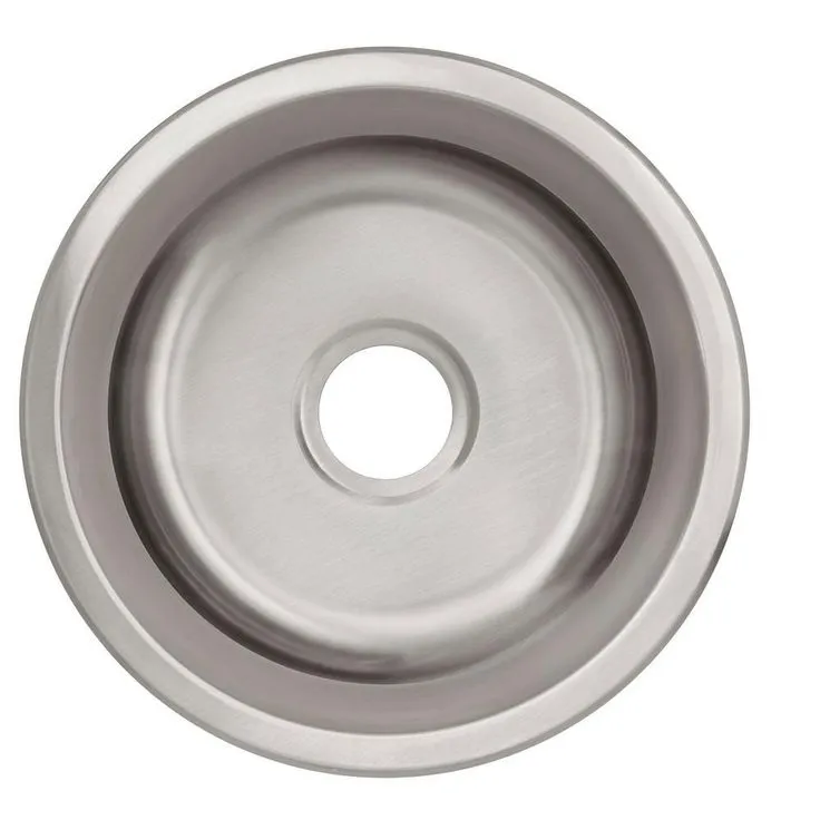 Undermount 18-Gauge Stainless Steel 16 in. 0-Hole Round Single Bowl Bar Sink, photo 5 of 10