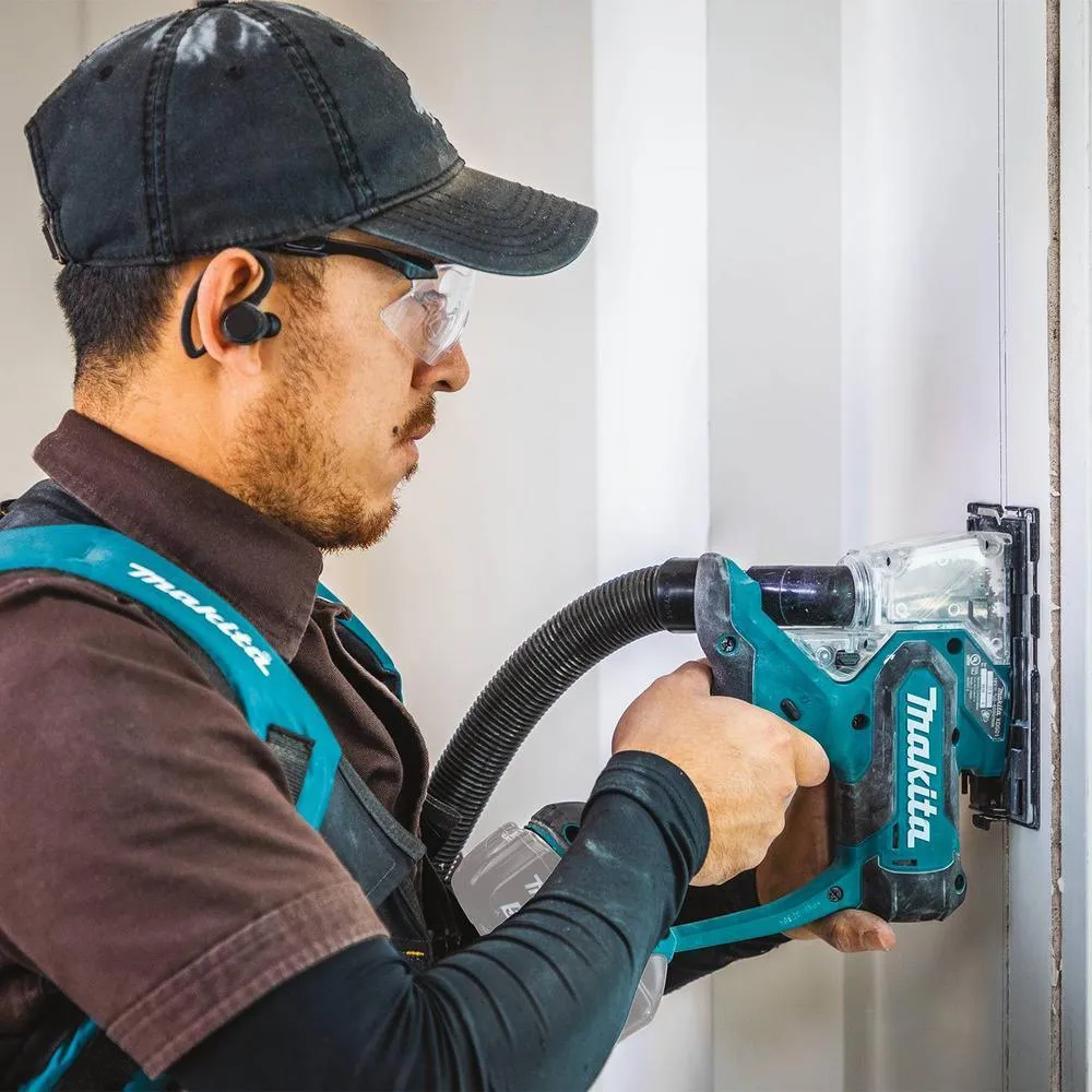 Makita 5.0 Ah 18-Volt LXT Lithium-Ion Brushless Cordless 9 in. Drywall Sander Kit, AWS Capable with bonus 18V LXT Cut-Out Saw, photo 3 of 14