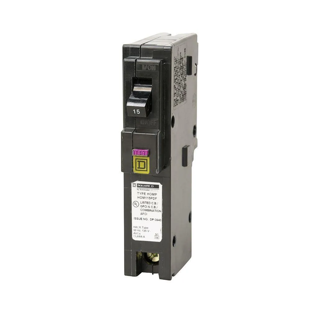 Schneider Electric Square D Homeline 20 Amp Single-Pole Plug-On Neutral Dual Function (CAFCI & GFCI) Circuit Breaker, HOM120PDFC, photo 18 of 23