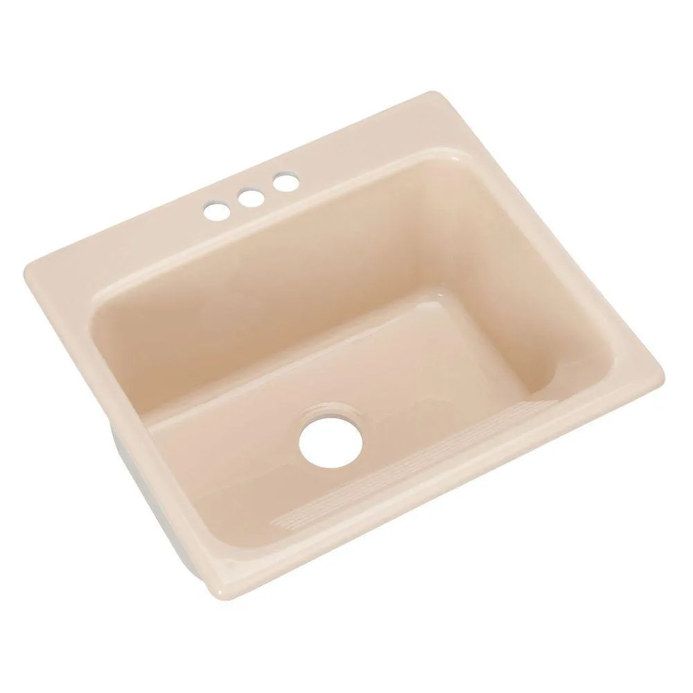Kensington Drop-In Acrylic 25 in. 3-Hole Single Bowl Utility Sink in Ice Grey, photo 10 of 18