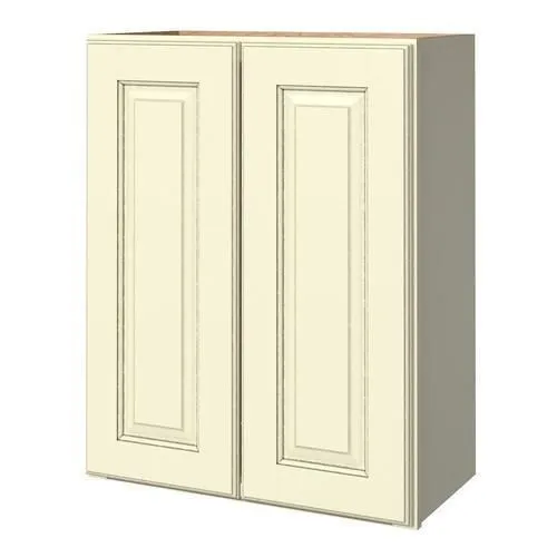 allen + roth Annscroft 24-in W x 36.125-in H x 12-in D Hazelnut Maple Door Wall Semi-Custom Cabinet, photo 4 of 7