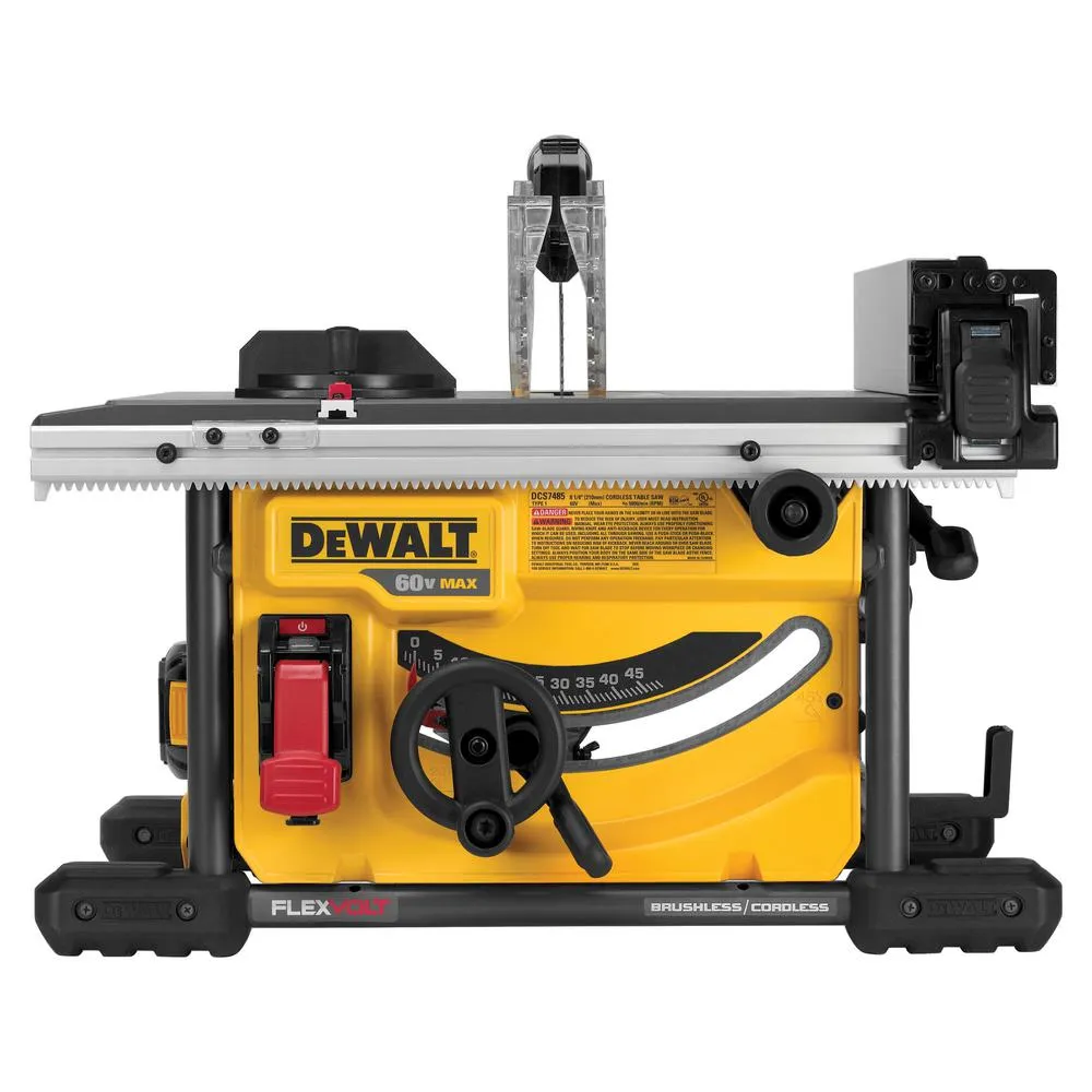 DEWALT FLEXVOLT 60-Volt MAX Lithium-Ion Cordless Brushless 8-1/4 in. Table Saw Kit with Battery 2Ah, Charger and Bonus Battery, photo 11 of 15