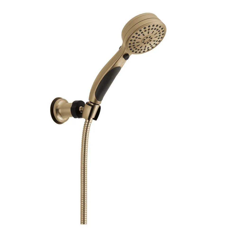ActivTouch 9-Spray 3.6 in. Single Wall Mount Adjustable Handheld Shower Head in Matte Black, photo 2 of 5