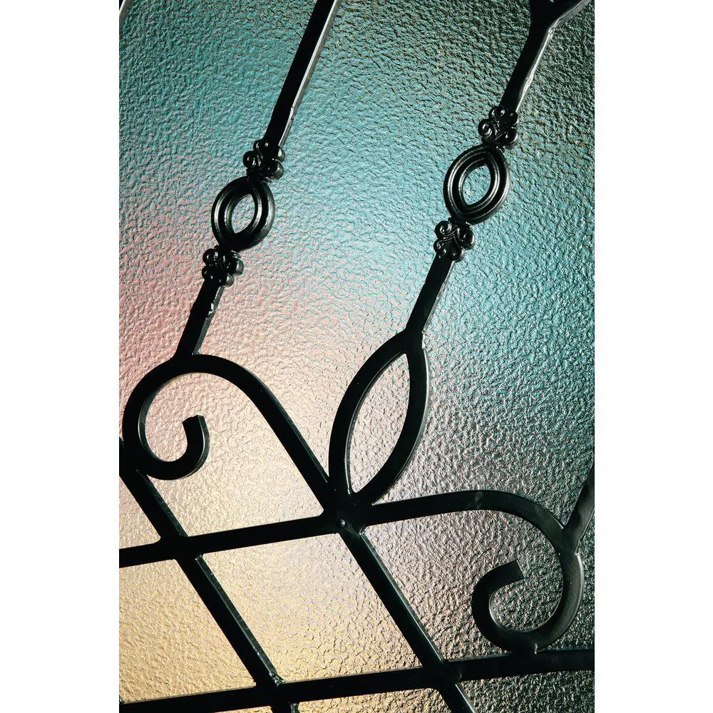 JELD-WEN 36 in. x 80 in. 3/4 Lite Sanibel Primed Steel Prehung Left-Hand Inswing Front Door w/Brickmould, photo 6 of 12