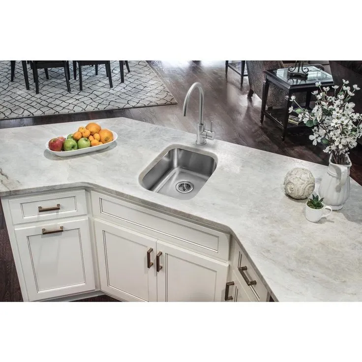 All-In-One Undermount 18-Gauge Stainless Steel 18 in. 0-Hole Single Bowl Bar Sink with Gooseneck Kitchen Faucet, photo 5 of 8