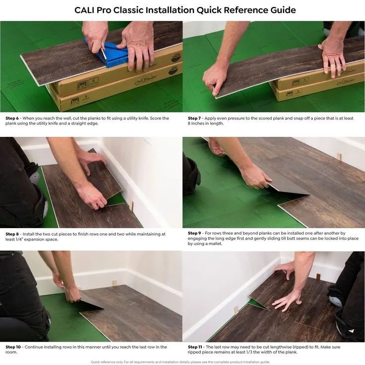 CALI Vinyl Pro Classic 10-Piece 7.12-in x 48-in Blonde Ale Luxury Vinyl Plank Flooring, photo 3 of 8