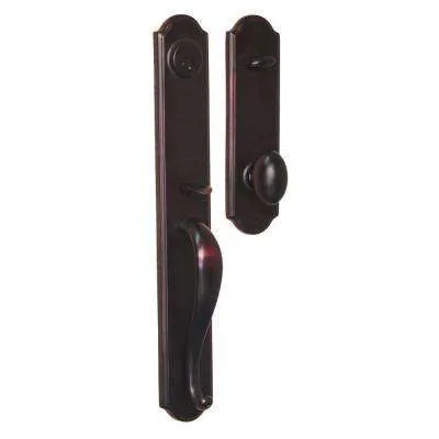 Cordoba Double Cylinder Satin Nickel Door Handleset