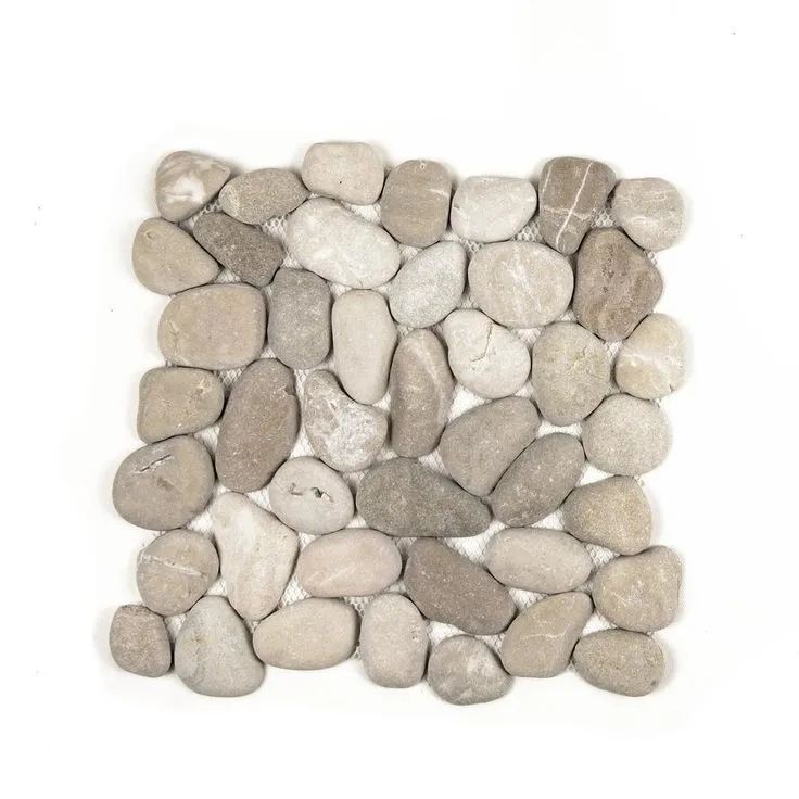 Cruz Bay Classic Pebble Tile River Grey 11-1/2 in. x 11-1/2 in. x 12.7 mm Mesh-Mounted Mosaic Tile (10.12 sq. ft. / case), photo 8 of 10