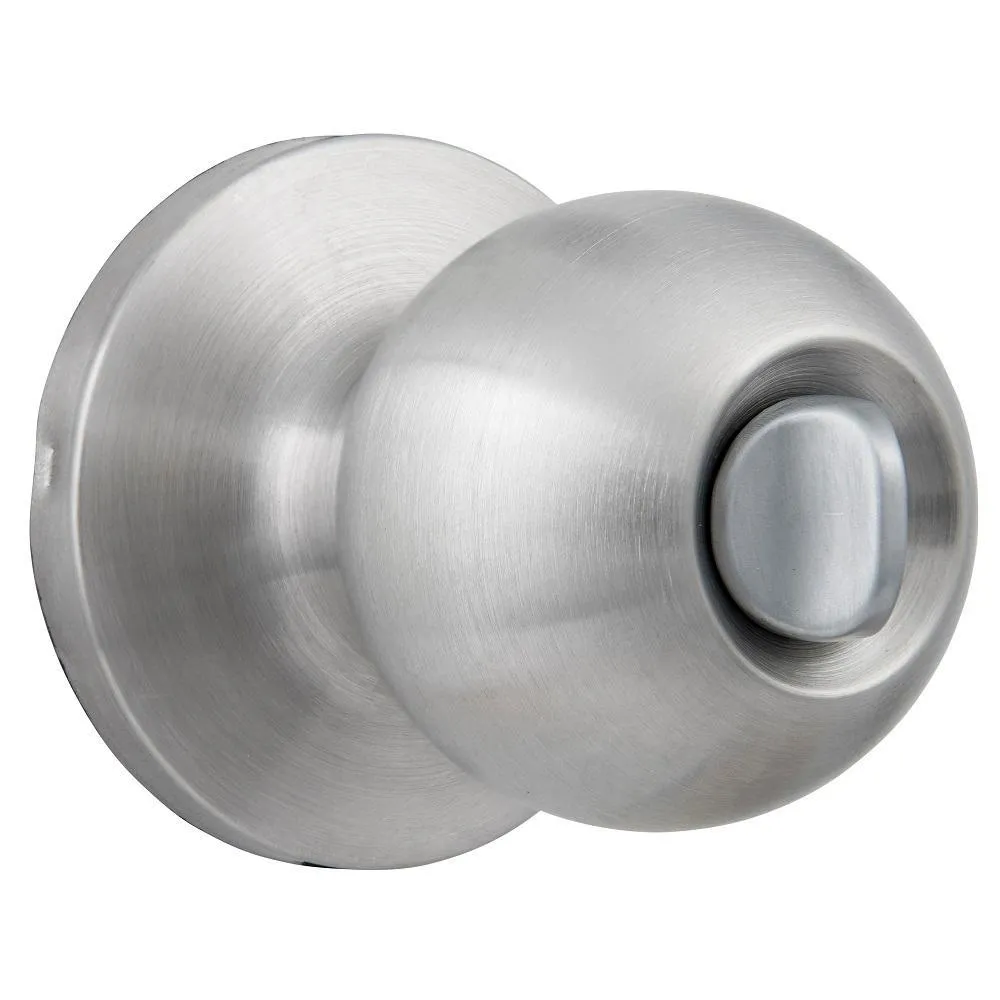 Commercial 2-1/8 in. Grade 2 Satin Chrome Keyed Entry Door Knob, photo 2 of 6