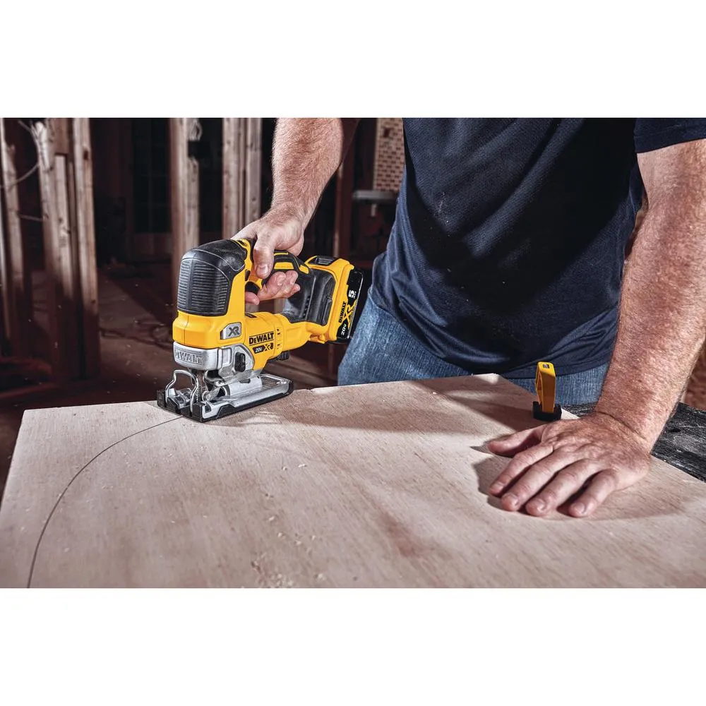 DEWALT 20V MAX XR Li-Ion Cordless Brushless Jigsaw (Tool-Only) w/Bonus Bare 20V Brushless Router and 20-V Li-Ion Battery 5.0Ah, photo 4 of 13