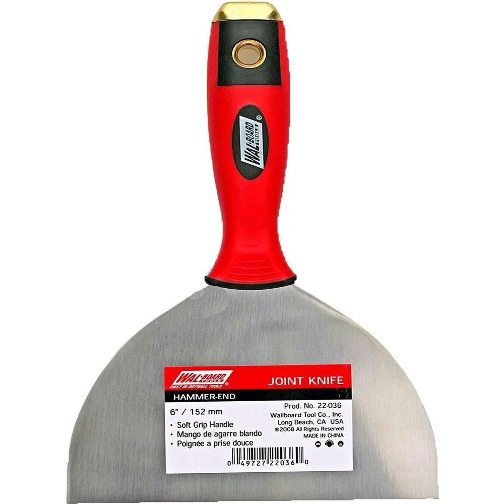 Wal-Board Tools 4 in. Hammer-End Joint Knife with Comfort Grip Handle, photo 2 of 2