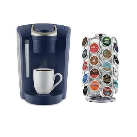 K-Select Navy Blue Programmable Single-Serve Coffee Maker
