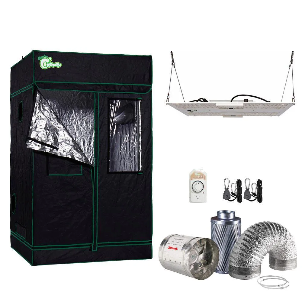 1000-Watt DE Equivalent Full Spectrum Horticulture Grow Light Fixture Daylight with Grow Tent and Ventilation System, photo 5 of 5