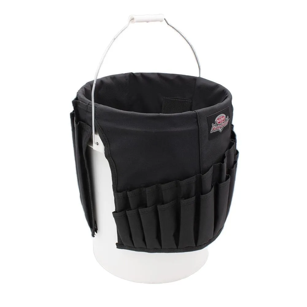 BUCKET BOSS Wrench Boss 5 Gal. Bucket Tool Organizer with 36 Pockets for Wrench Sets and Open Center Bulk Storage in Black, photo 3 of 8