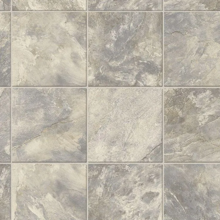 TrafficMASTER Limestone Slab Beige Residential Vinyl Sheet, Sold by 12 ft. Wide x Custom Length, photo 4 of 10