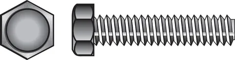 3/8 × 1-1/2 in Zinc-Plated Hex Tap Bolts (100)