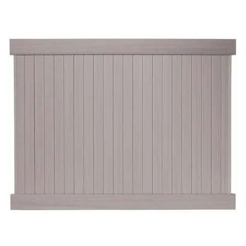 Aged Cedar Vinyl Privacy Fence Kit