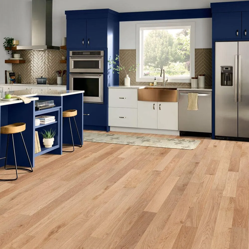 Bruce Time Honored Aged Natural White Oak 0.57 in. T x 5 in. W Tongue Groove Engineered Hardwood Flooring (31.39 Sq. Ft./case), photo 2 of 5