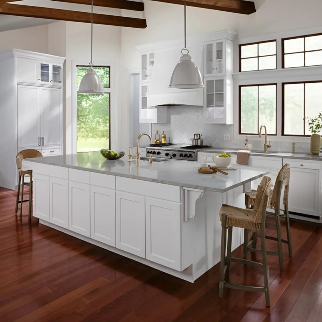 Hampton Bay Courtland Shaker Base Kitchen Cabinet in Polar White, photo 2 of 2