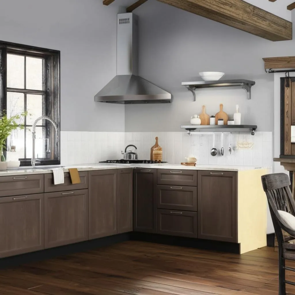 Hampton Bay Shaker Assembled Lazy Susan Corner Base Kitchen Cabinet in Brindle, photo 2 of 2
