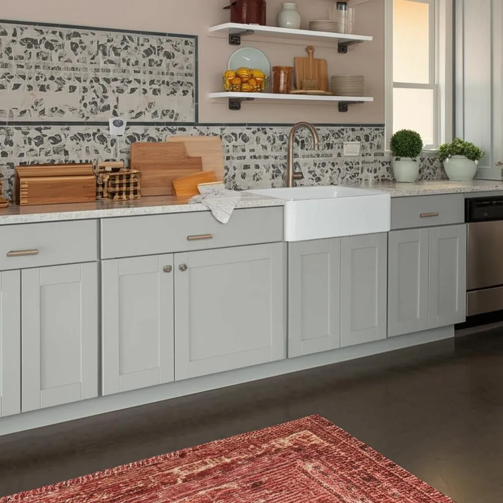 Hampton Bay Shaker Dove Gray Base Kitchen Cabinet, photo 2 of 2