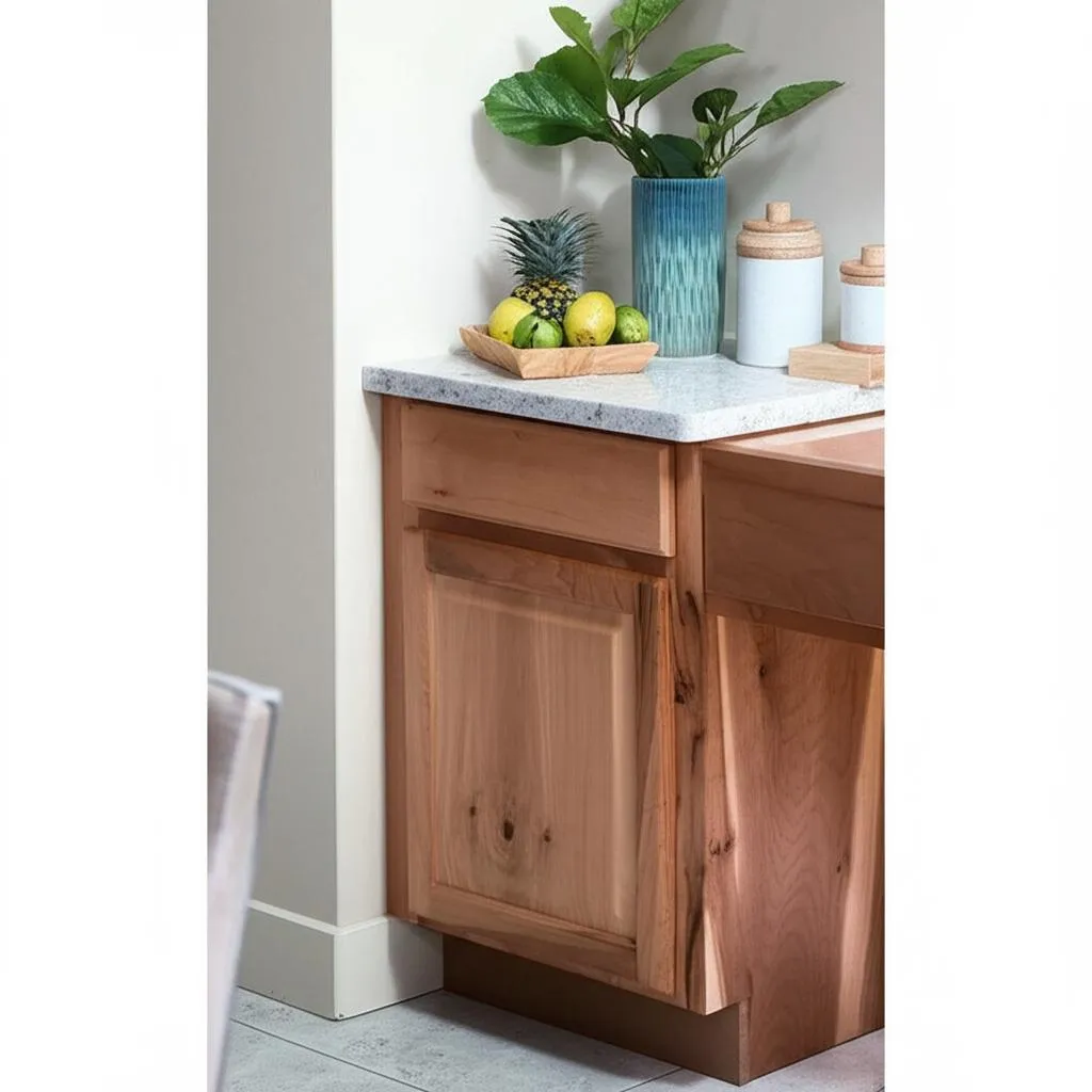 Hampton Bay Natural Hickory Base Kitchen Cabinet with Ball-Bearing Glides, photo 2 of 2