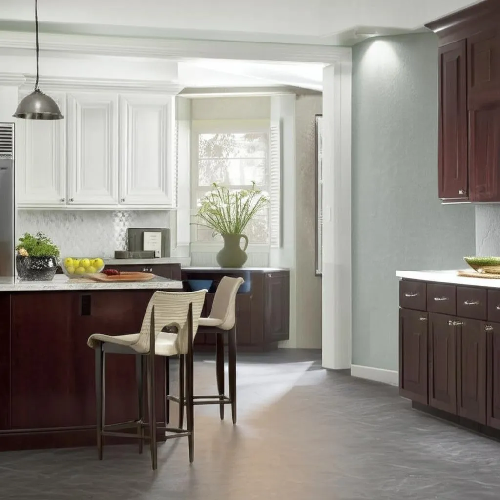 Hampton Bay Shaker 30 in. W x 24 in. D x 34.5 in. H Assembled Base Kitchen Cabinet in Java, photo 2 of 2
