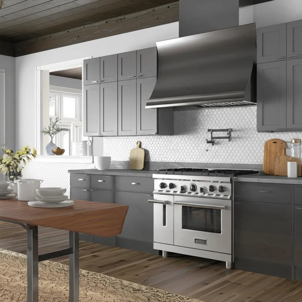 Hampton Bay Courtland Shaker Base Kitchen Cabinet in Sterling Gray, photo 2 of 2