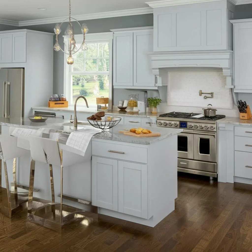 Hampton Bay Shaker Dove Gray Base Kitchen Cabinet, photo 2 of 2